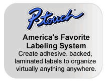Brother P-touch-America's Favorite Labeling System > Create adhesive. backed, 
